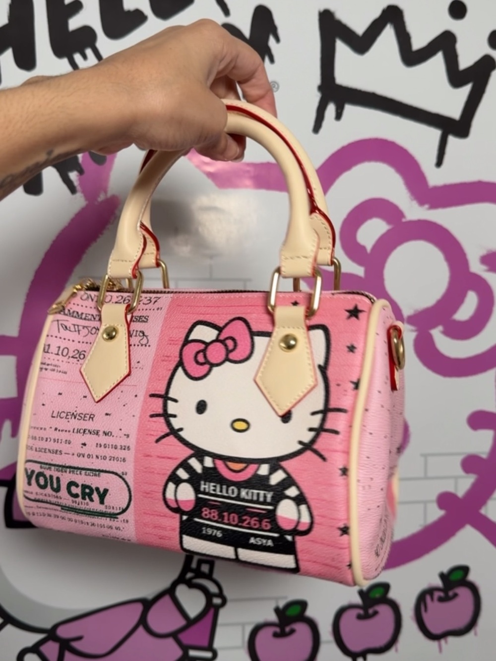 Hello Kitty Pink Dome Satchel Handbag